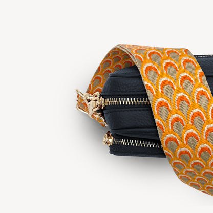 Burnt Orange Peacock Strap
