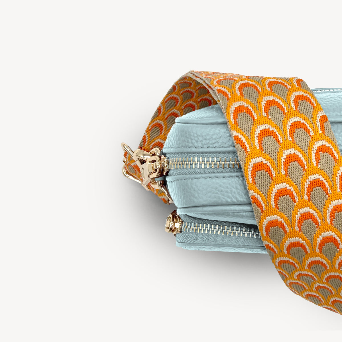Burnt Orange Peacock Strap