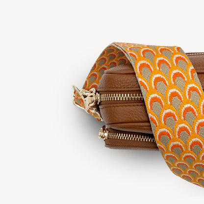 Burnt Orange Peacock Strap