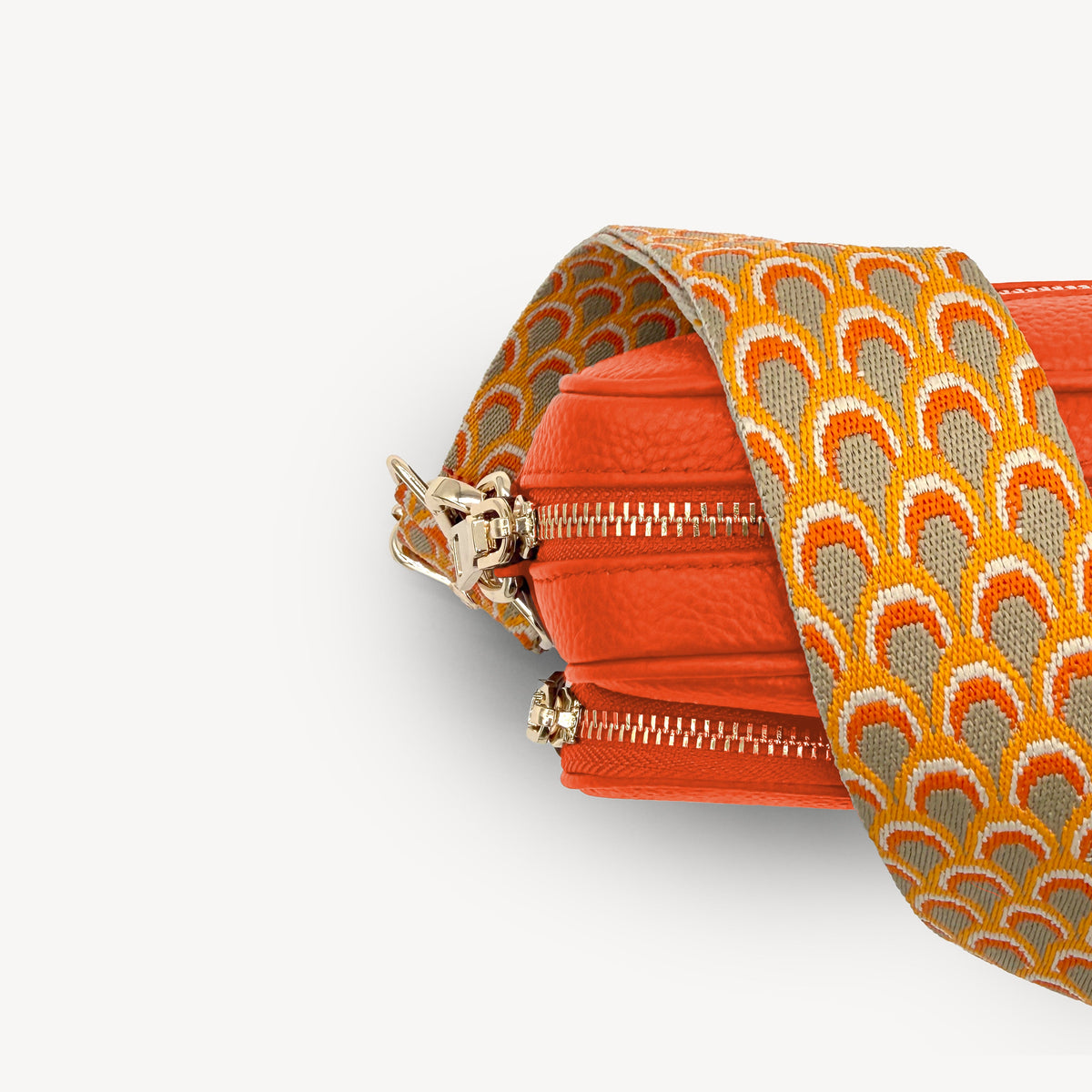 Burnt Orange Peacock Strap