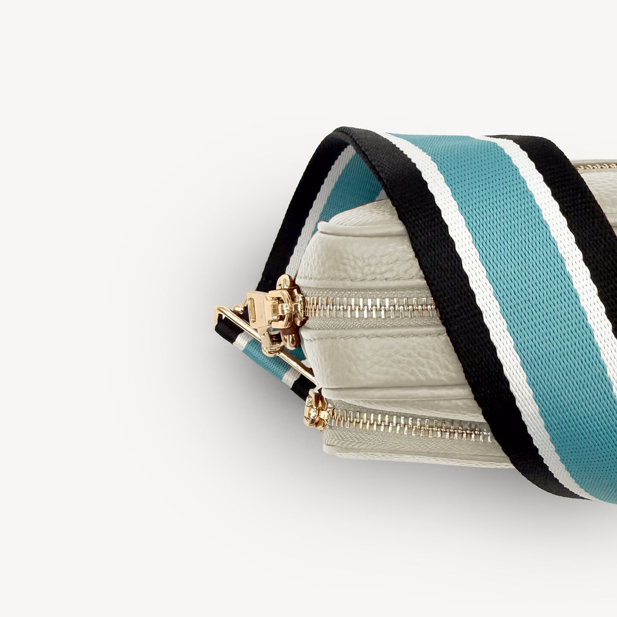 Sky Blue & Black Stripe Strap