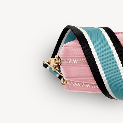 Sky Blue & Black Stripe Strap