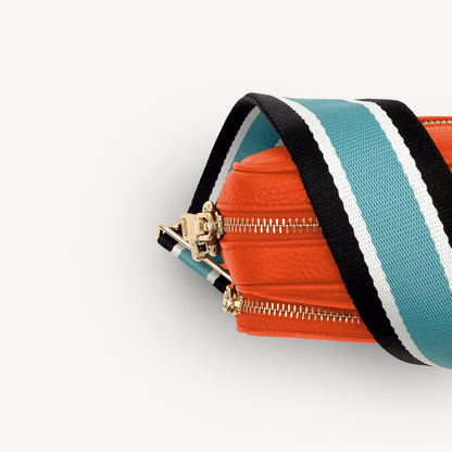 Sky Blue & Black Stripe Strap