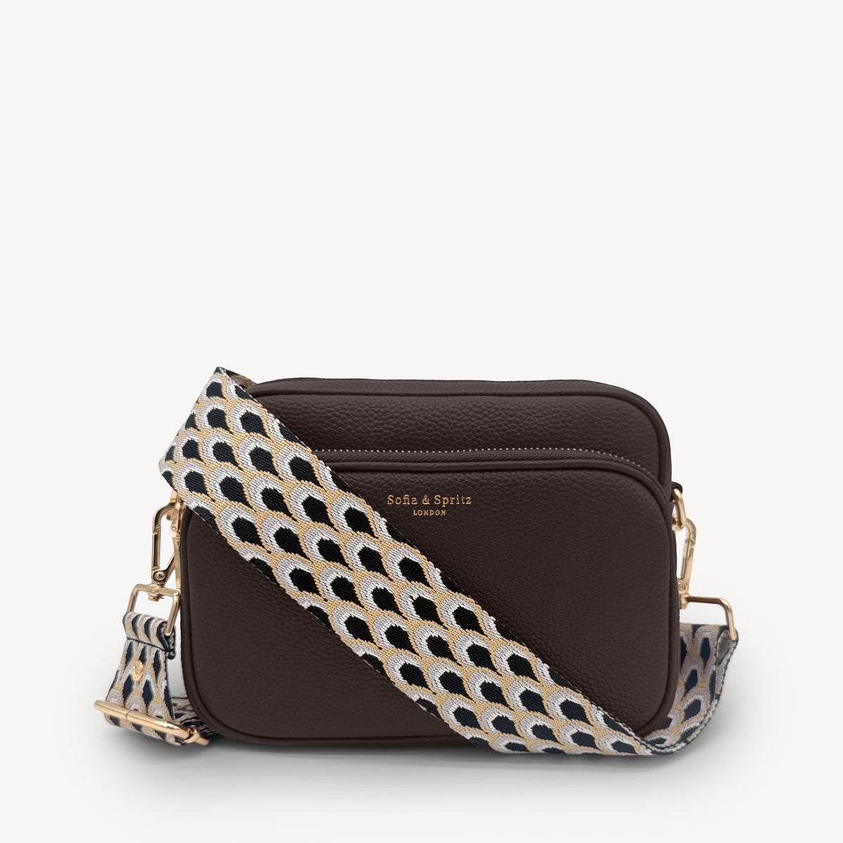 Black & Grey Peacock Strap