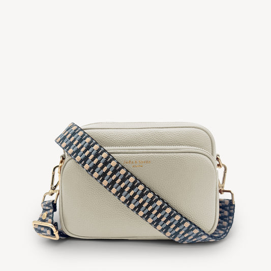 Blue & Stone Zigzag Strap