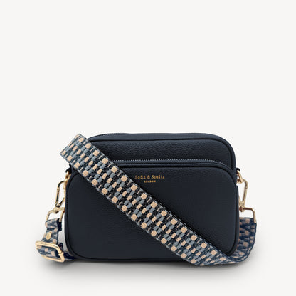Blue & Stone Zigzag Strap