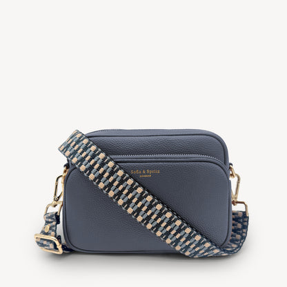 Blue & Stone Zigzag Strap