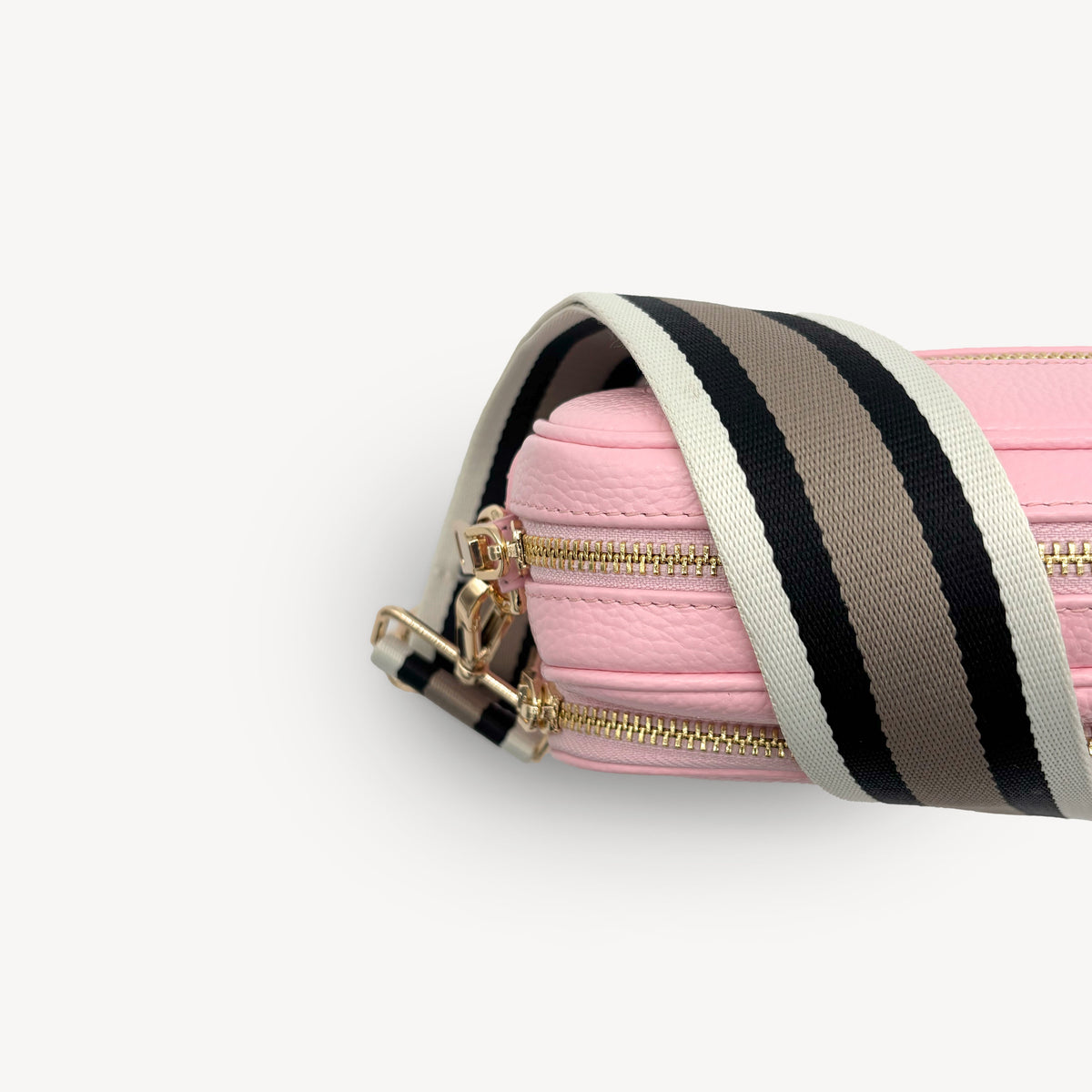 Black, Stone & Tan Stripe Strap