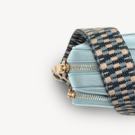 Blue & Stone Zigzag Strap