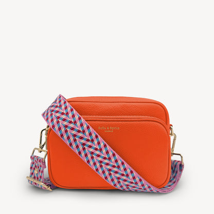 Pink & Blue Herringbone Strap