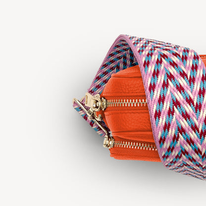 Pink & Blue Herringbone Strap