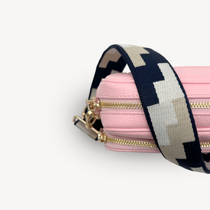 Navy, Stone & Tan Puzzle Strap