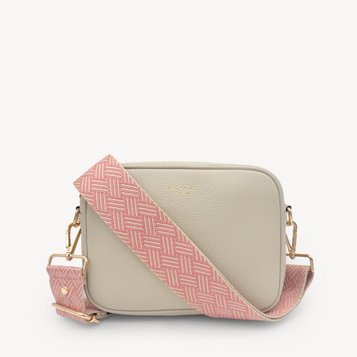 Pink & Stone Weave Strap
