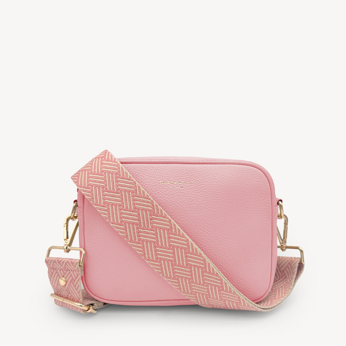 Pink & Stone Weave Strap