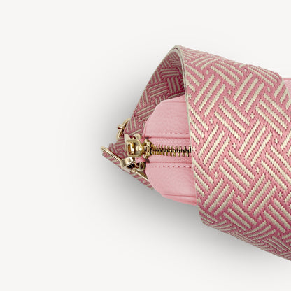 Pink & Stone Weave Strap