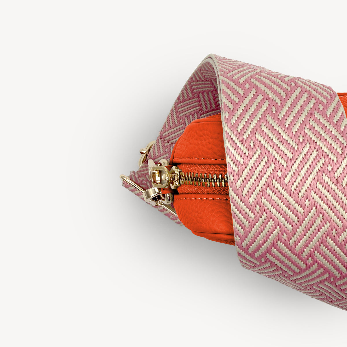 Pink & Stone Weave Strap