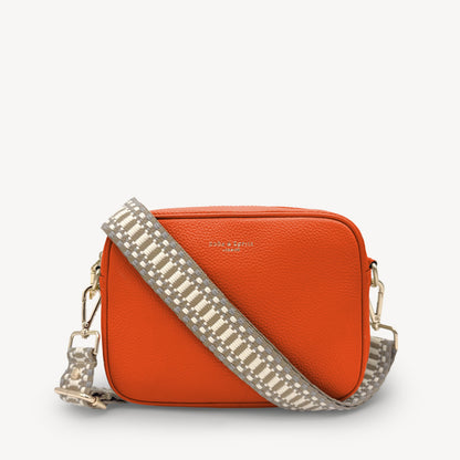 Taupe & White Stitch Strap