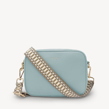 Taupe & White Stitch Strap
