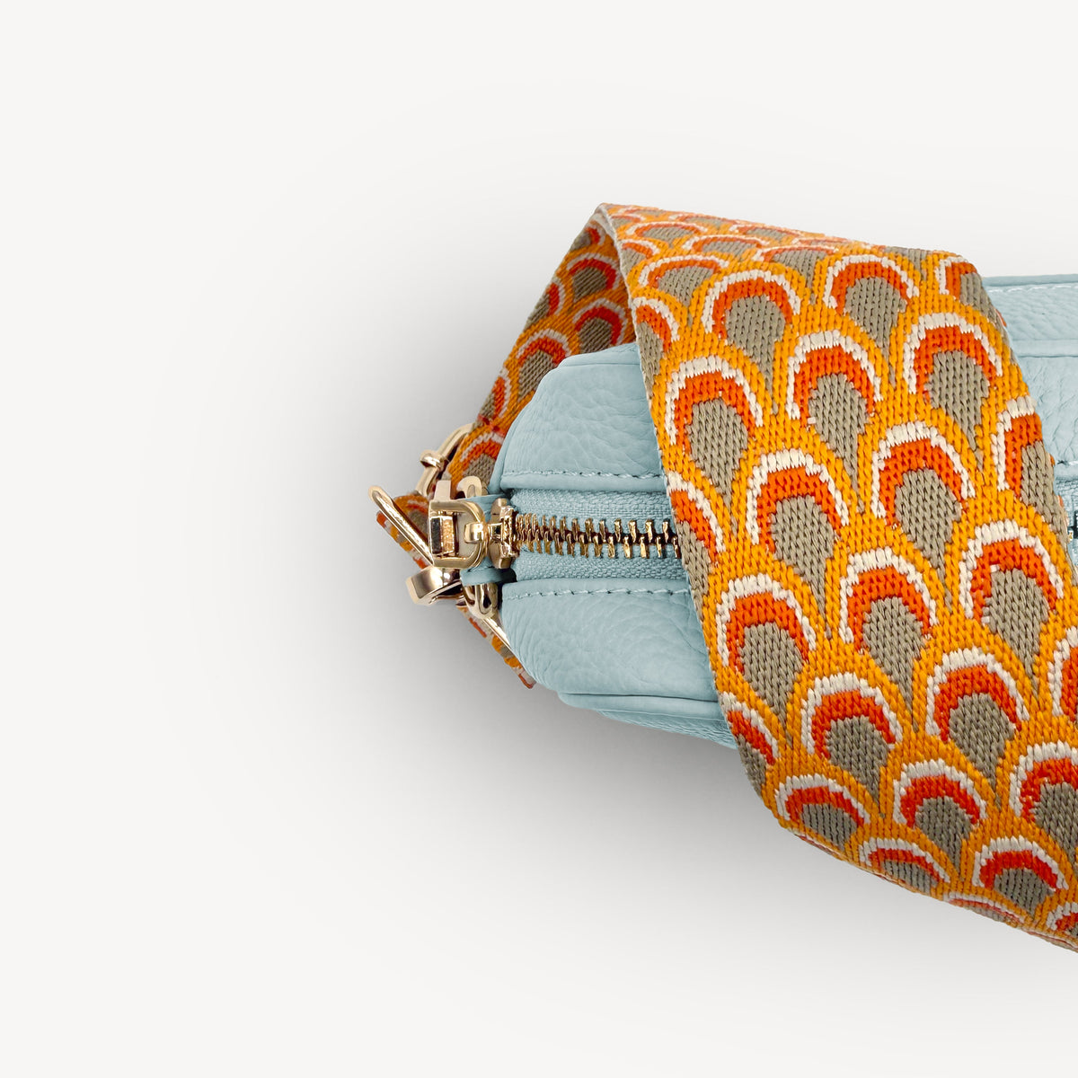 Burnt Orange Peacock Strap