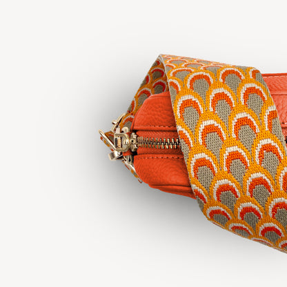 Burnt Orange Peacock Strap