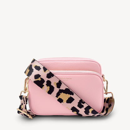 Pale Pink & Gold Leopard Strap