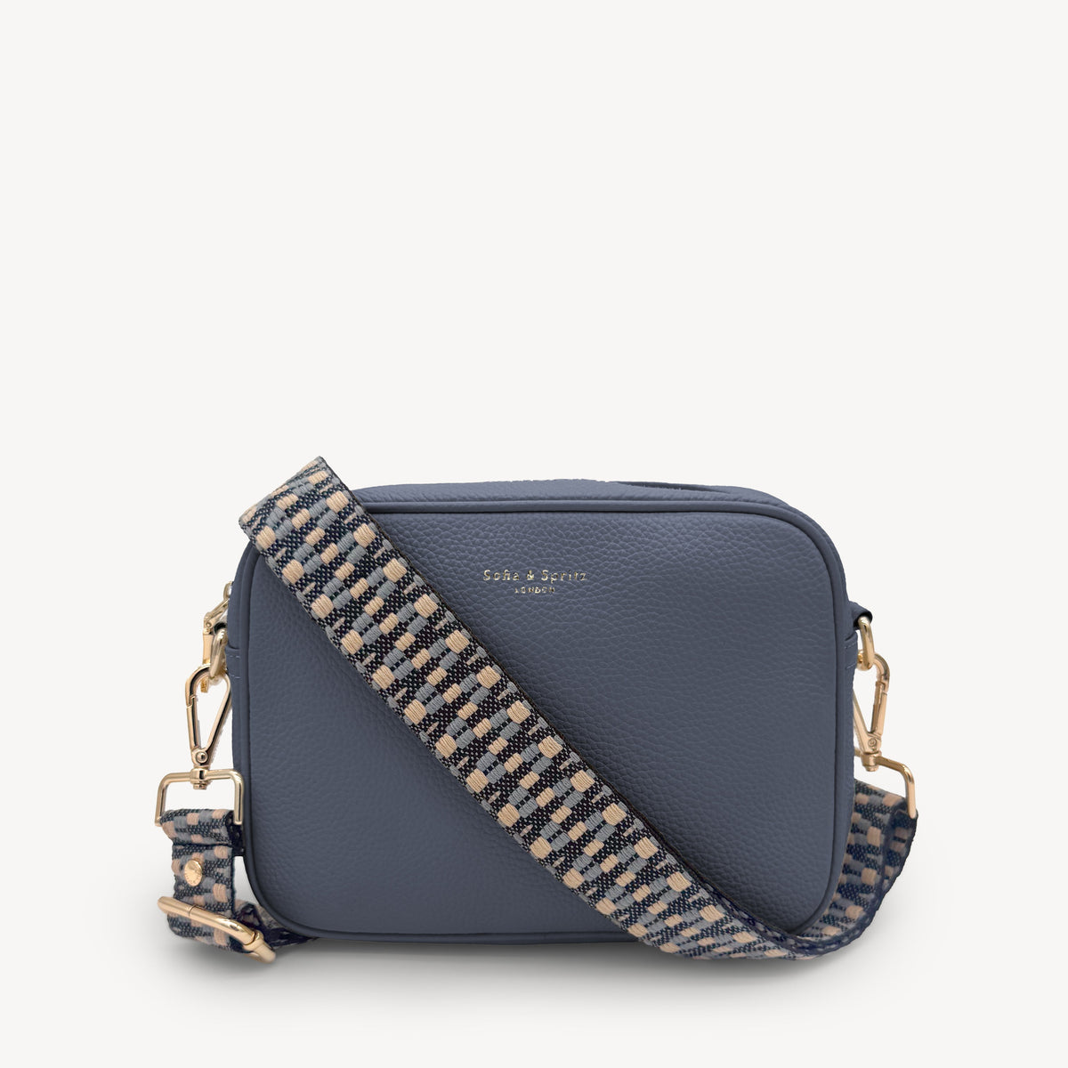 Blue & Stone Zigzag Strap