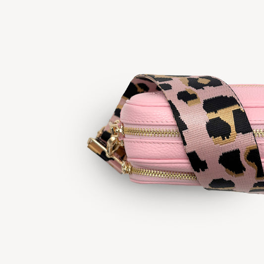 Pale Pink & Gold Leopard Strap