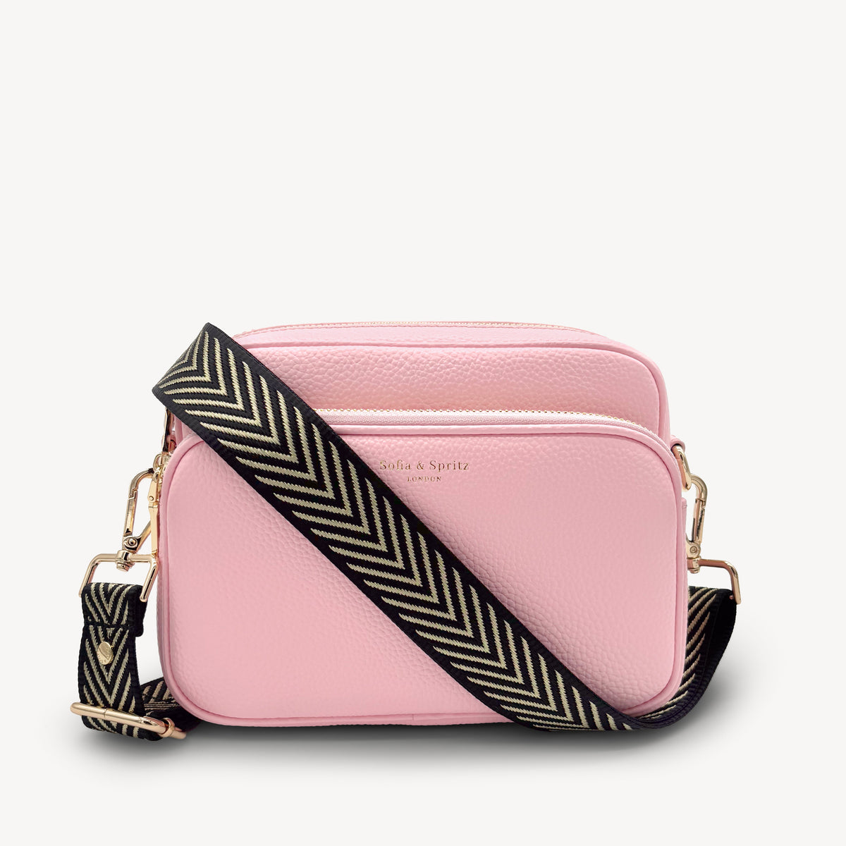 Black & Gold Chevron Strap