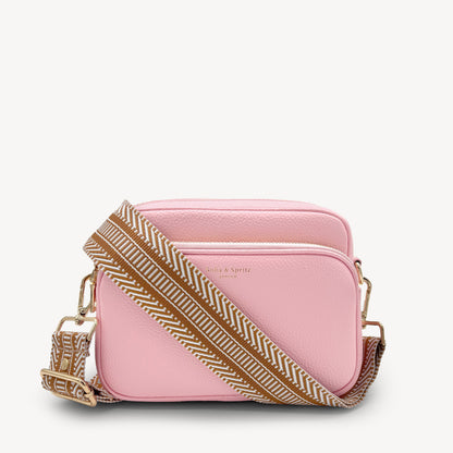 Tan & White Stripe Aztec Strap