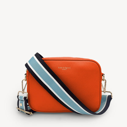 Sky Blue & Black Stripe Strap