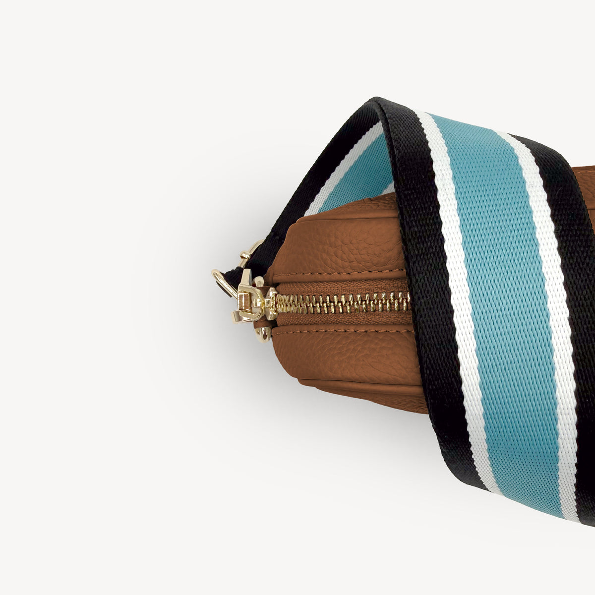 Sky Blue & Black Stripe Strap