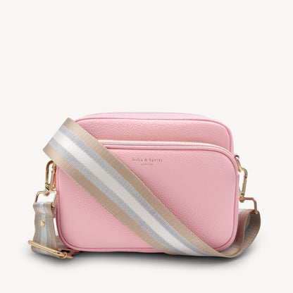 Champagne & Silver Stripe Strap