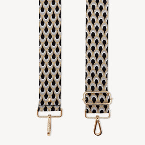 Black & Grey Peacock Strap