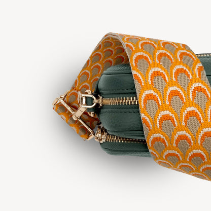 Burnt Orange Peacock Strap