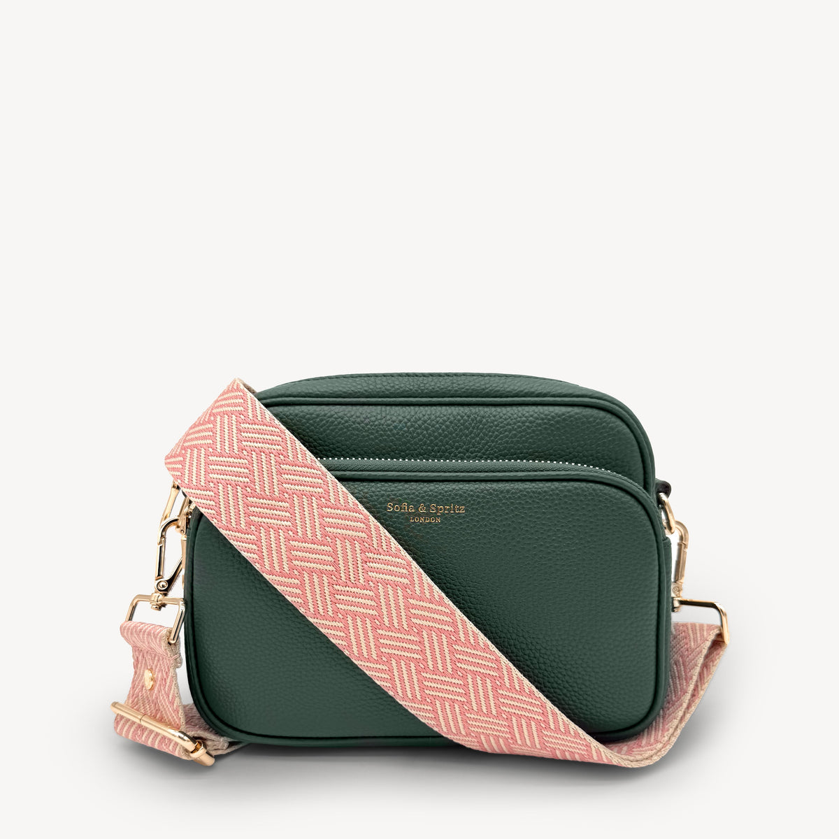 Pink & Stone Weave Strap