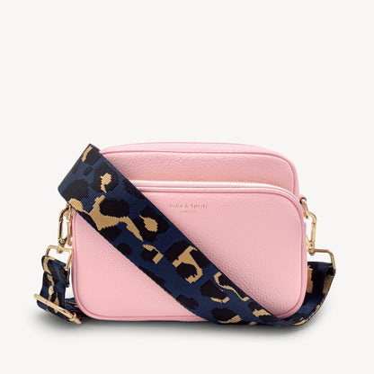 Navy & Gold Leopard Strap