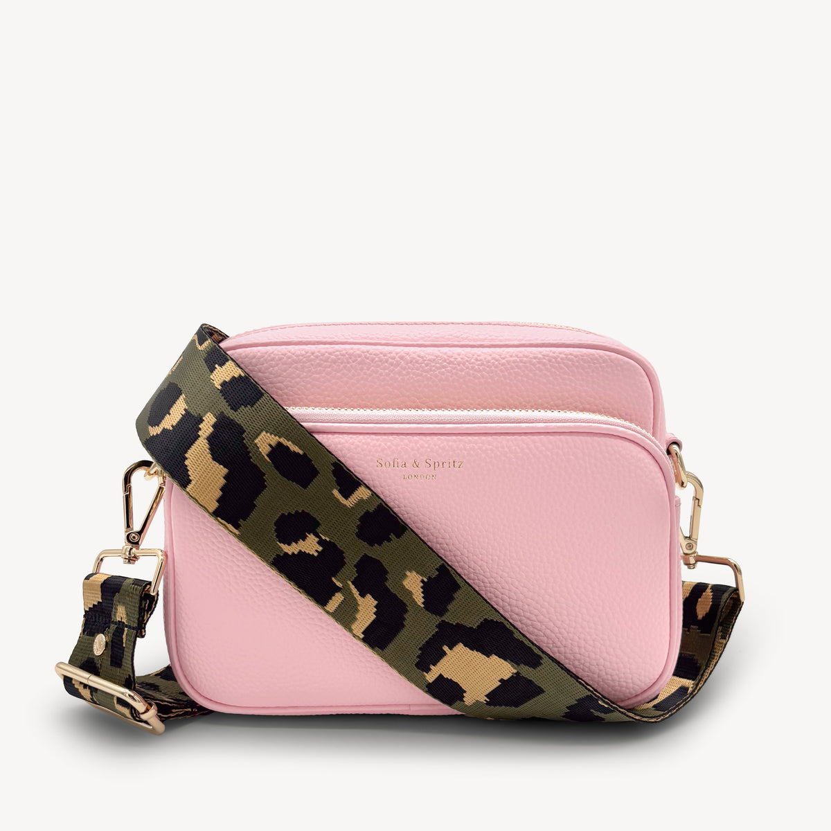 Grey & Gold Leopard Strap