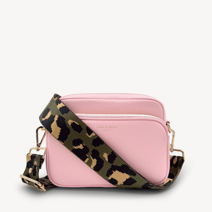 Olive Green & Gold Leopard Strap