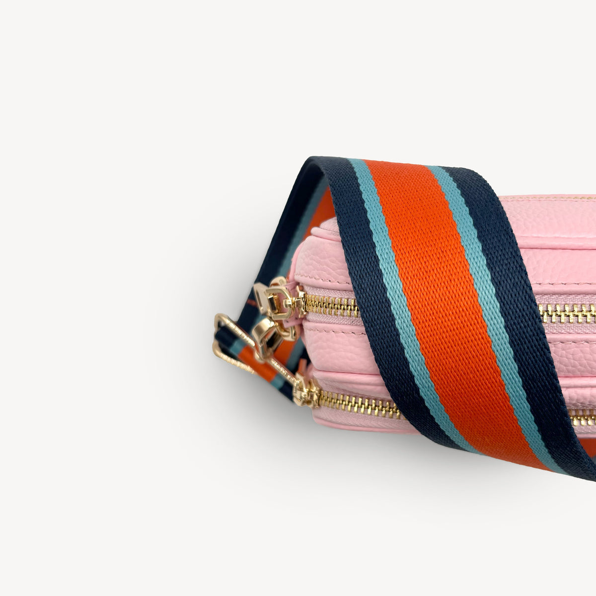 Orange & Navy Stripe Strap
