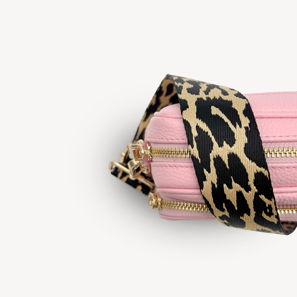Black & Beige Leopard Strap