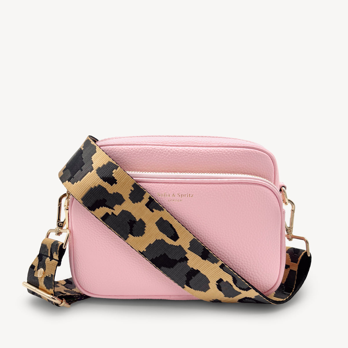 Gold & Grey Leopard Strap