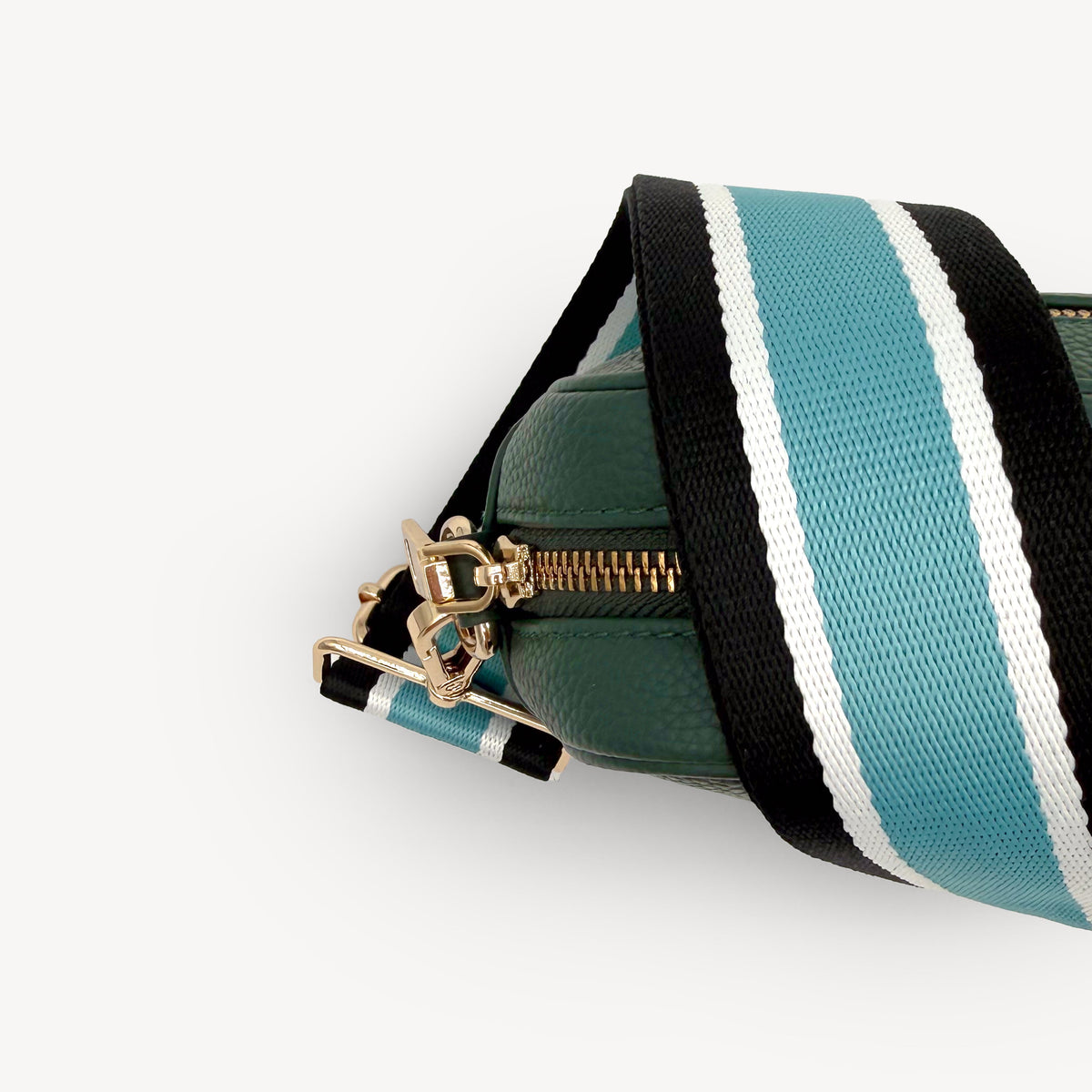 Sky Blue & Black Stripe Strap