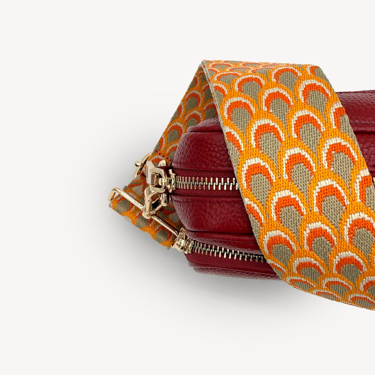 Burnt Orange Peacock Strap