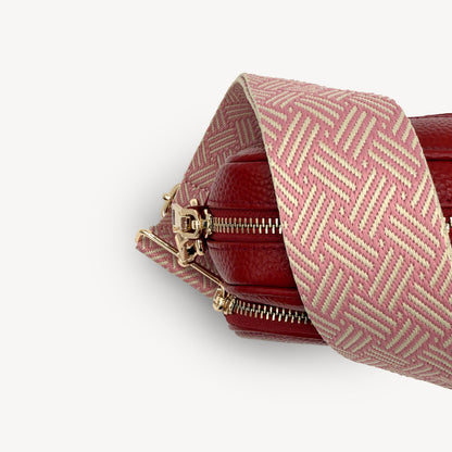 Pink & Stone Weave Strap