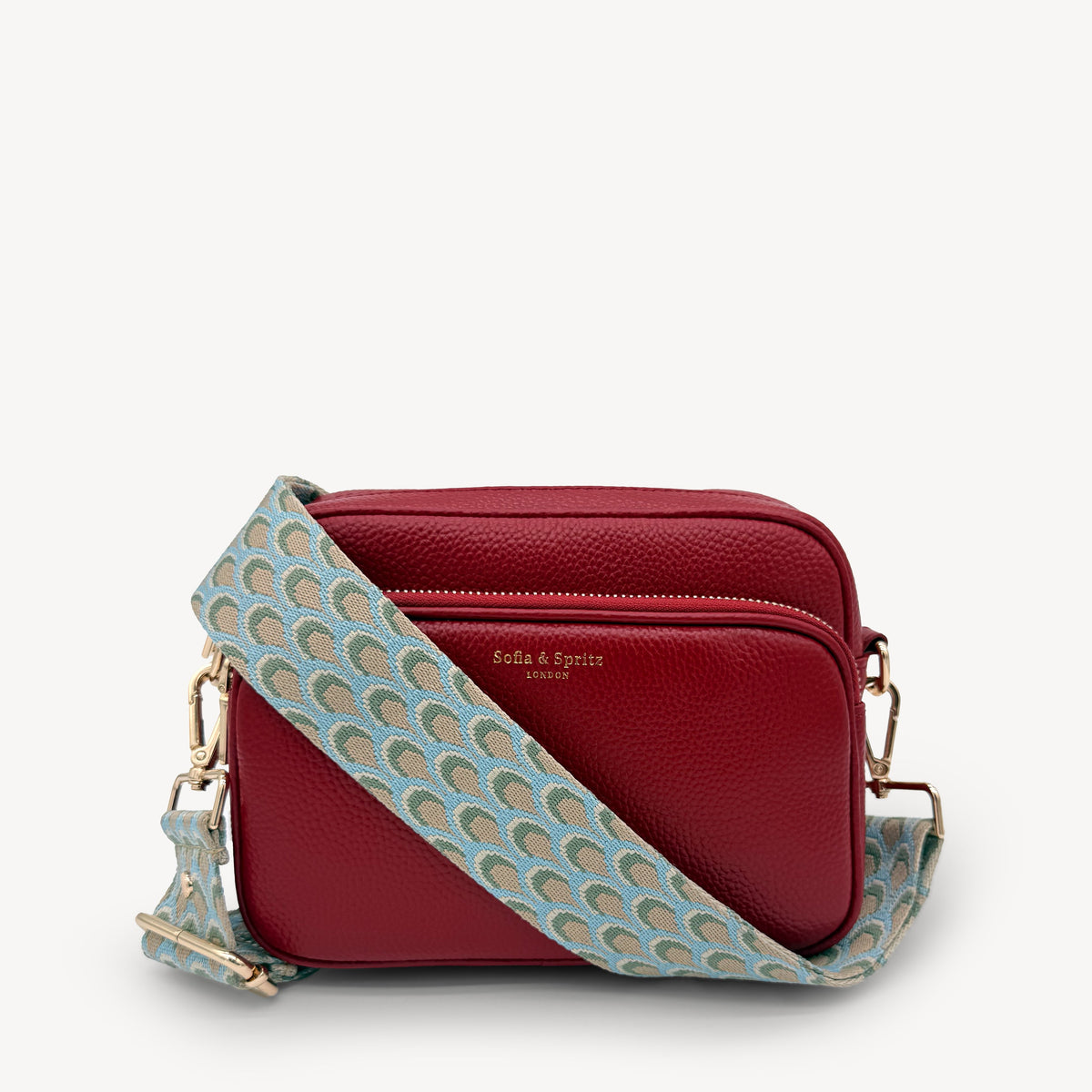 Sky Blue & Stone Peacock Strap