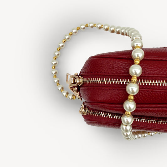 Pearl & Gold Bead Strap