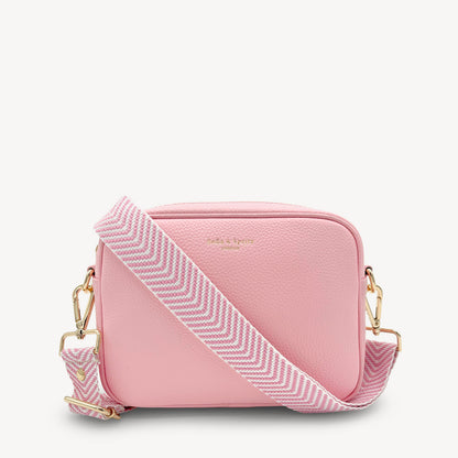 Pale Pink & White Chevron Strap