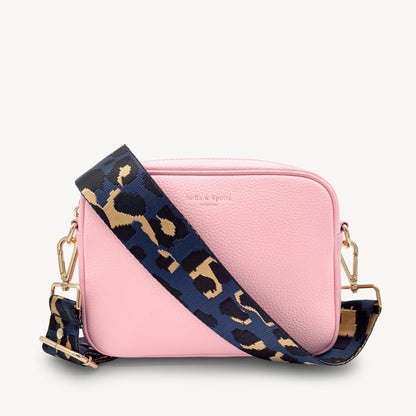 Navy & Gold Leopard Strap