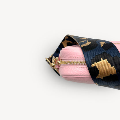 Navy & Gold Leopard Strap