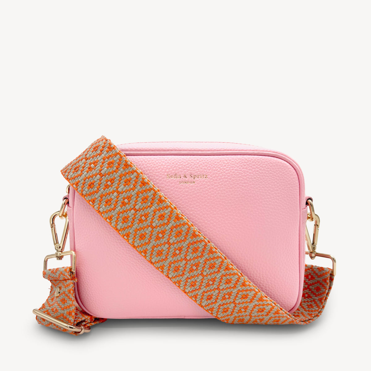 Orange & Stone Embroidered Strap